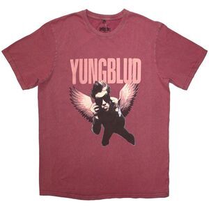Yungblud Unisex Adult Wings Washed T-Shirt / Red
